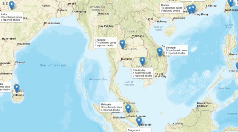 Coronavirus Live Ticker Map
